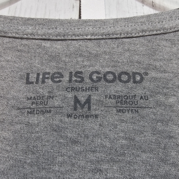 Life Is Good Chillin with my Gnomies Fam Long Sleeve Crusher T-Shirt Size Medium - Picture 5 of 8